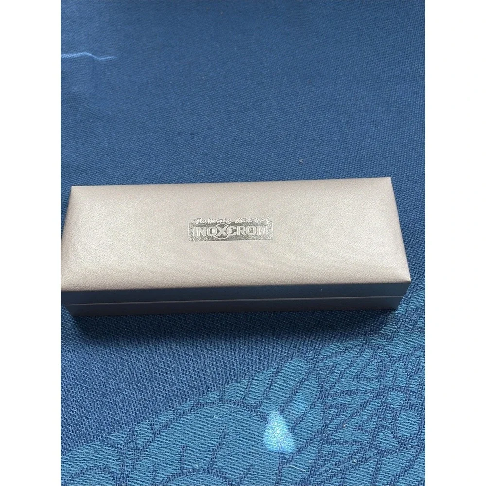 Inoxcrom Ball Point Pen And Pencil Set Gold Electroplated 23'6 Kts Inserra NOS